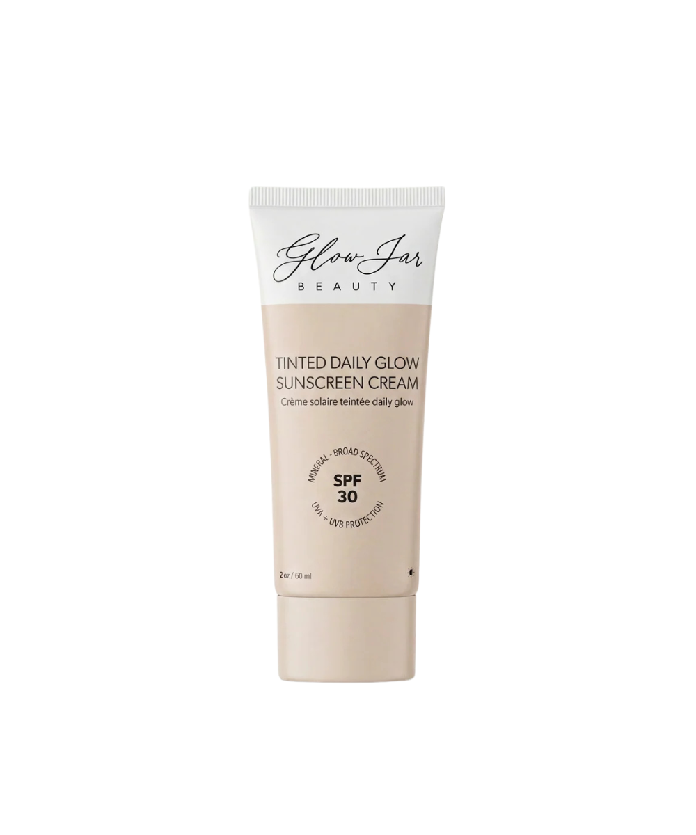 Tinted SPF 30 Sunscreen - Glow Jar | Portia-Ella