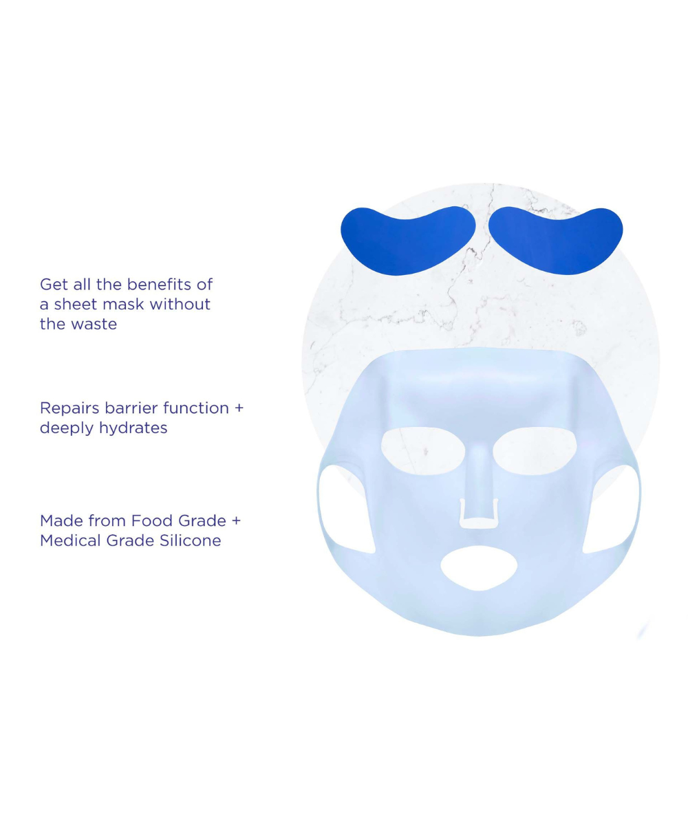Reusable Silicone Sheet Mask Set for Face + Eyes - Province Apothecary