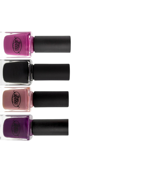 Purple & Black Glamour Nail Polish | 4 Shades