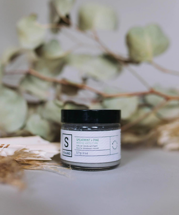 Spearmint + Pine Deodorant Balm - SoulDeo