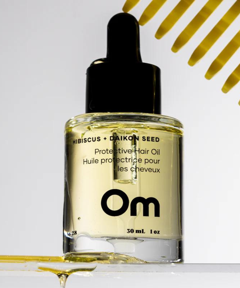 Hibiscus + Daikon Seed Protective Hair Oil - Om Organics