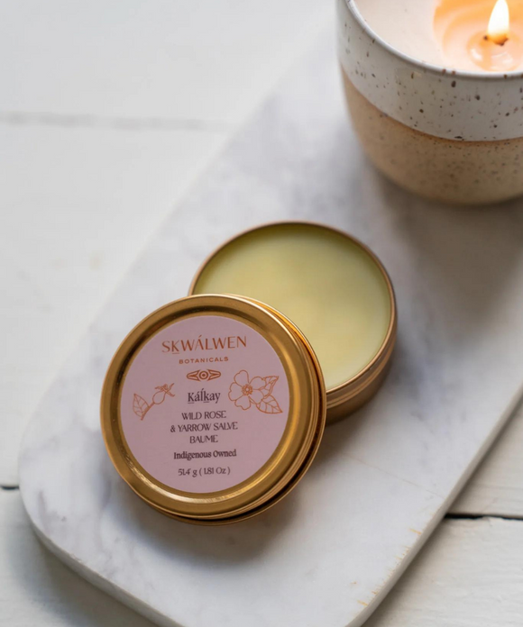 Kalkáy Wild Rose & Yarrow Healing Salve - Sḵwálwen Botanicals