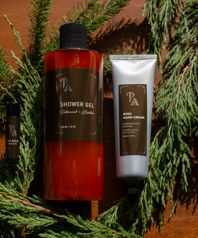 Men's Shower Time Essentials - Cedarwood & Leather - Pure Anada
