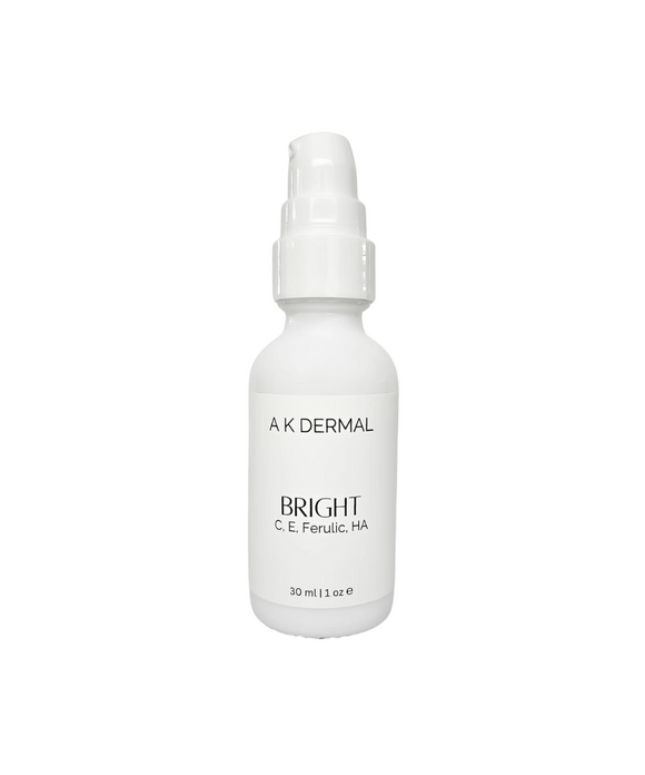 Bright Daily Serum - Vitamin C, Ferulic Acid & Hyaluronic Acid - AK Dermal - Portia-Ella