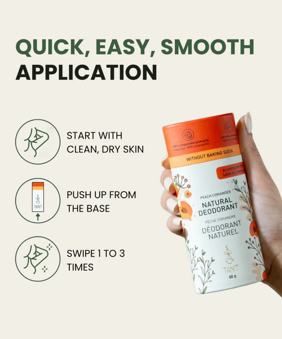 Natural Solid Deodorant - Unscented with Charcoal