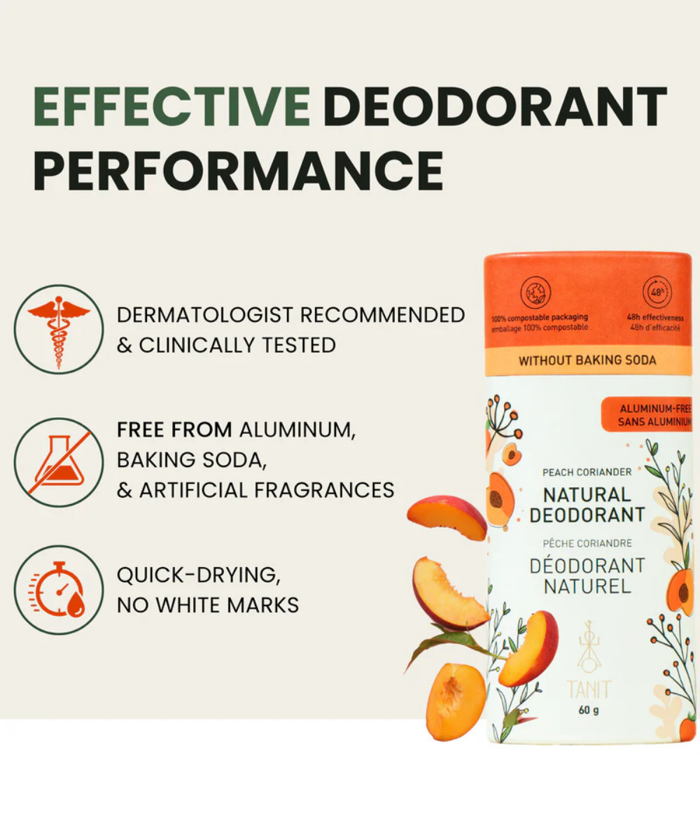 Natural Solid Deodorant - Unscented with Charcoal