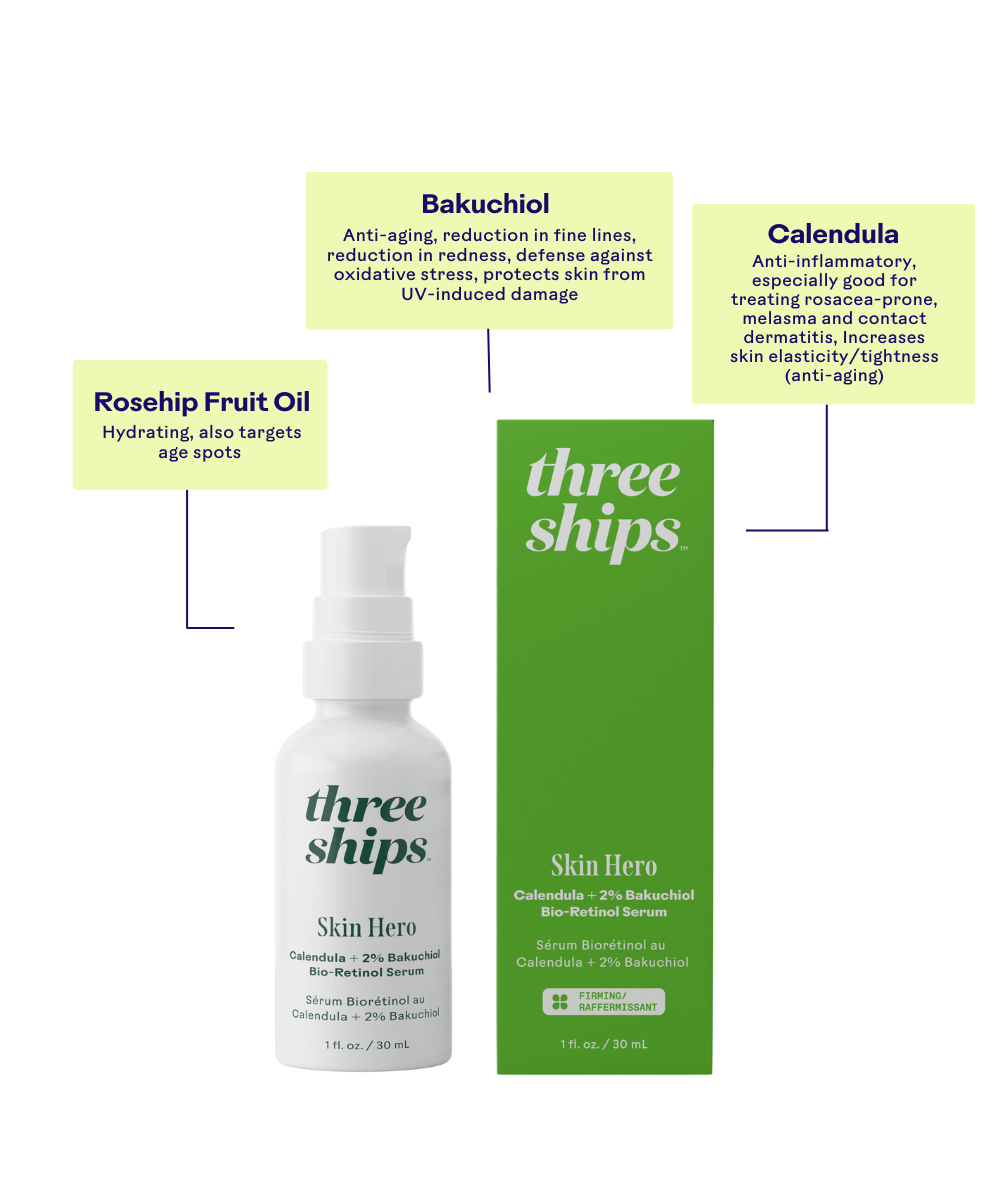 Skin Hero Calendula + 2% Bakuchiol Bio-Retinol Serum