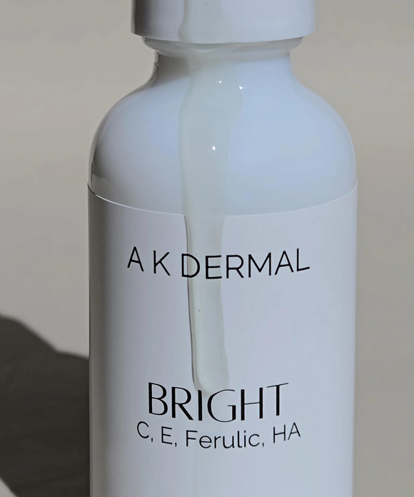 Bright Daily Serum - Vitamin C, Ferulic Acid & Hyaluronic Acid - AK Dermal - Portia-Ella