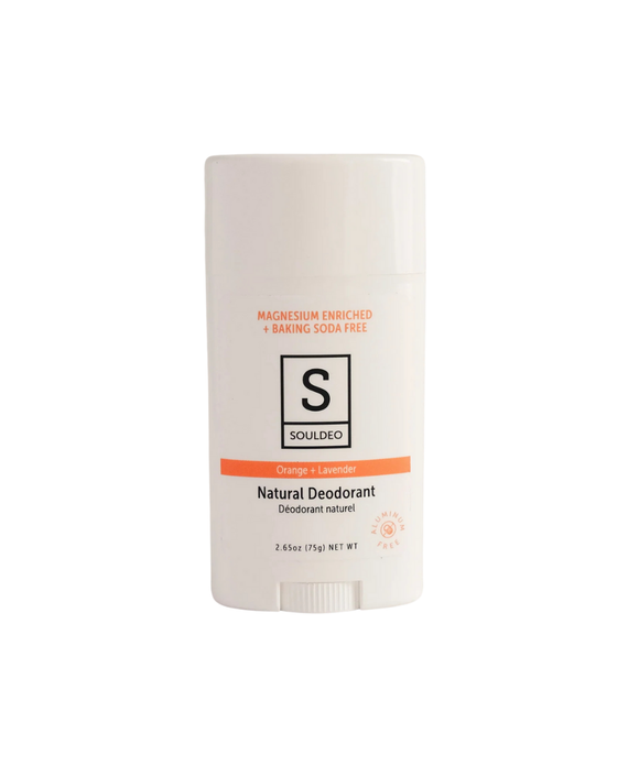 Orange + Lavender Deodorant Stick - Baking Soda Free