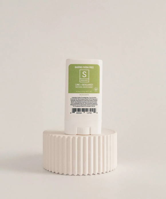 Lime + Bergamot Deodorant Stick - Baking Soda Free