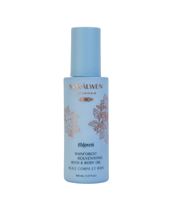 Shkweń Rainforest Rejuvenating Bath & Body Oil - Sḵwálwen Botanicals