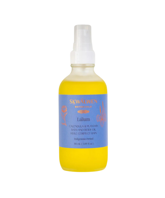 Lúlum Calendula & Plantain Bath and Body Oil - Sḵwálwen Botanicals