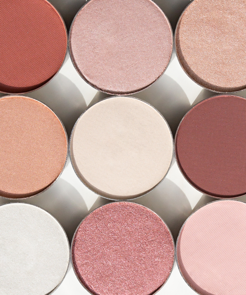 Pressed Pink Eyeshadows │ 7 Shades - Pure Anada