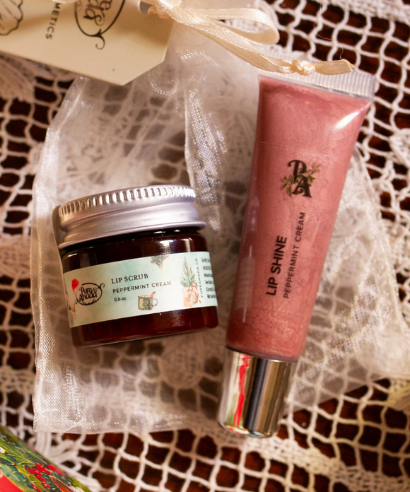 Lip Shine Duo - Peppermint Cream - Pure Anada