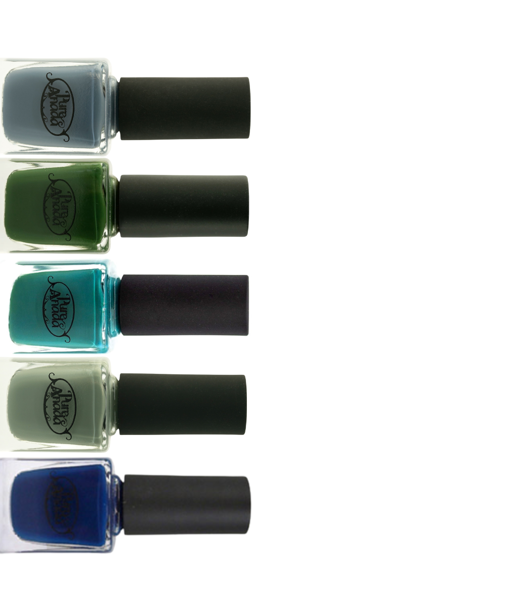 Blue & Green Glamour Nail Polish | 5 Shades