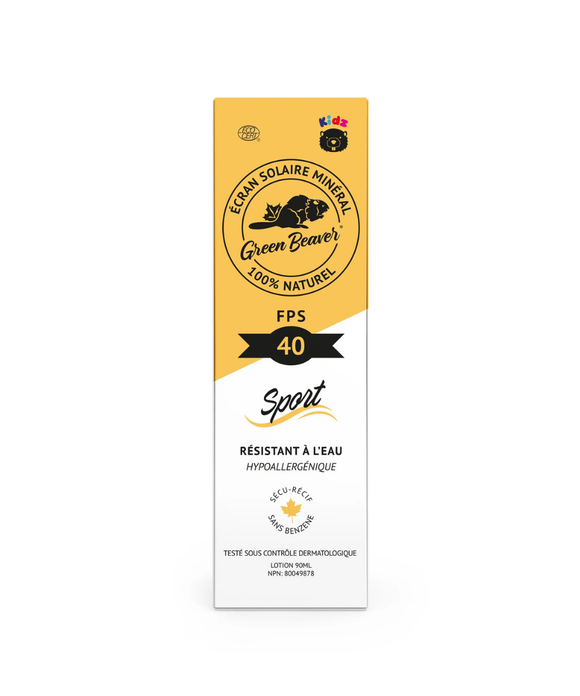 SPF 40 Kids Sport Natural Mineral Sunscreen