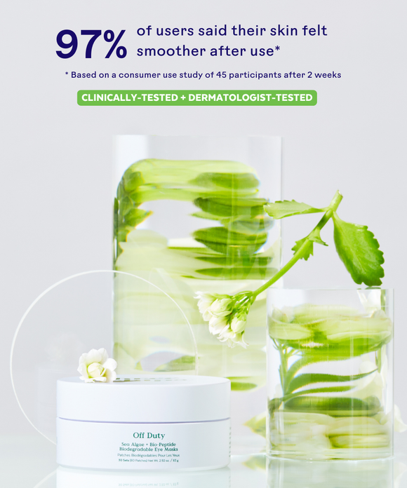 OffDuty™ Sea Algae + Bio-Peptide Smoothing Biodegradable Eye Masks