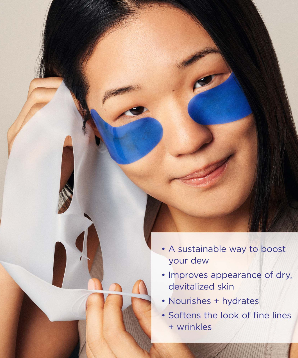 Reusable Silicone Sheet Mask Set for Face + Eyes - Province Apothecary