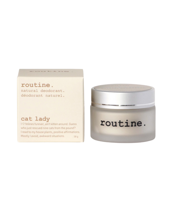 Cat Lady Deodorant Jar - Vegan/Beeswax Free - Routine