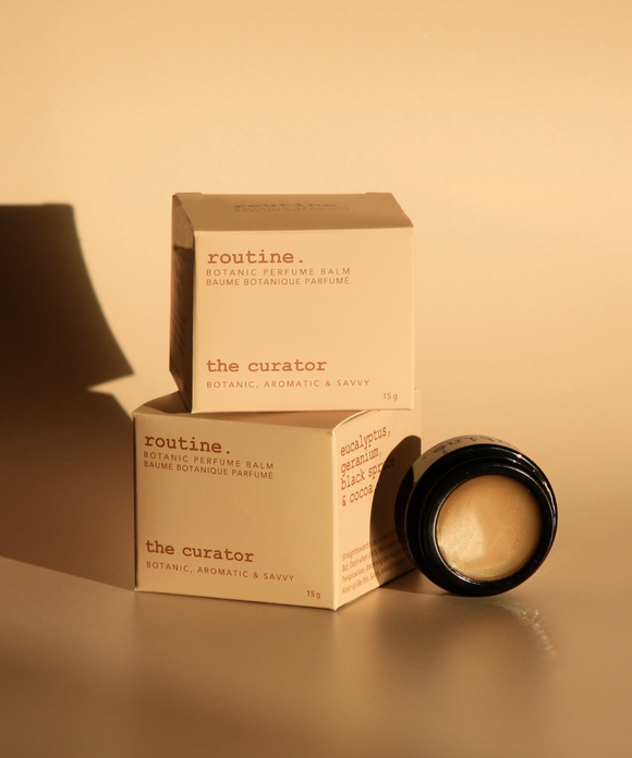 The Curator Botanic Perfume Balm - Routine