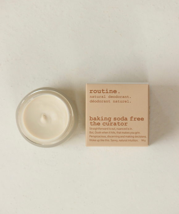 The Curator Deodorant Jar - Baking Soda Free - Routine