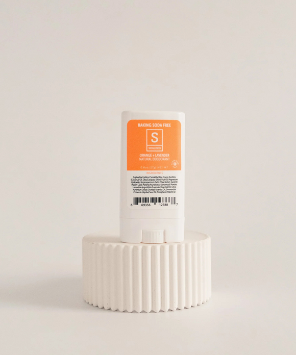 Orange + Lavender Deodorant Stick - Baking Soda Free