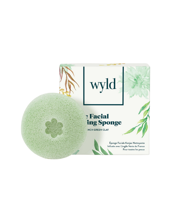 French Green Clay Konjac Sponge - Wyld Skincare
