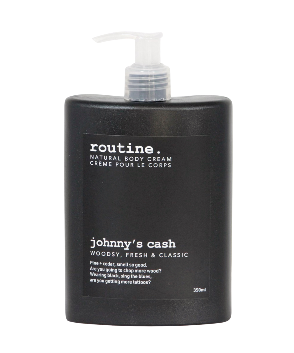Johnny's Cash Natural Body Cream - Routine