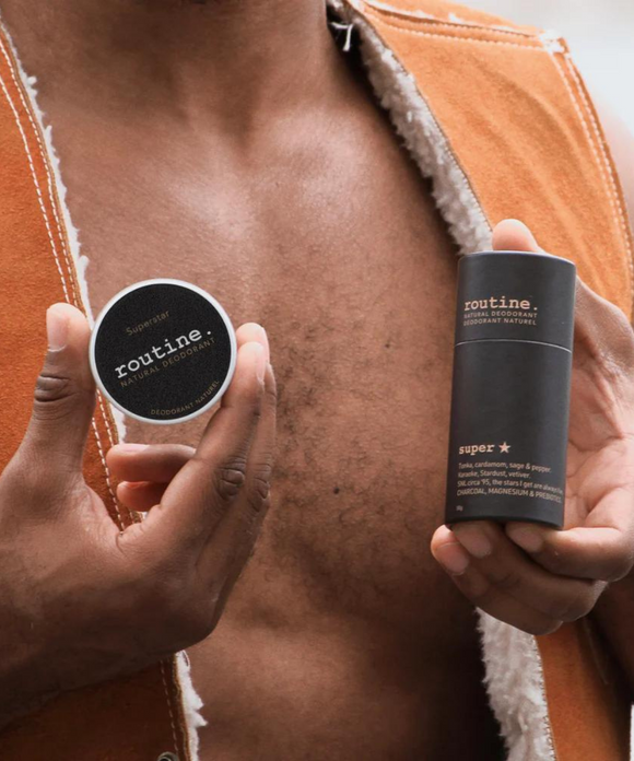 Superstar Deodorant Jar - Activated Charcoal - Routine