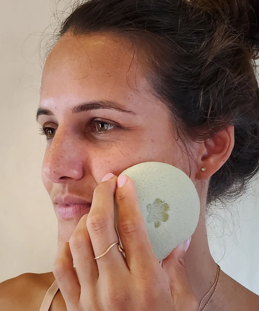 French Green Clay Konjac Sponge - Wyld Skincare