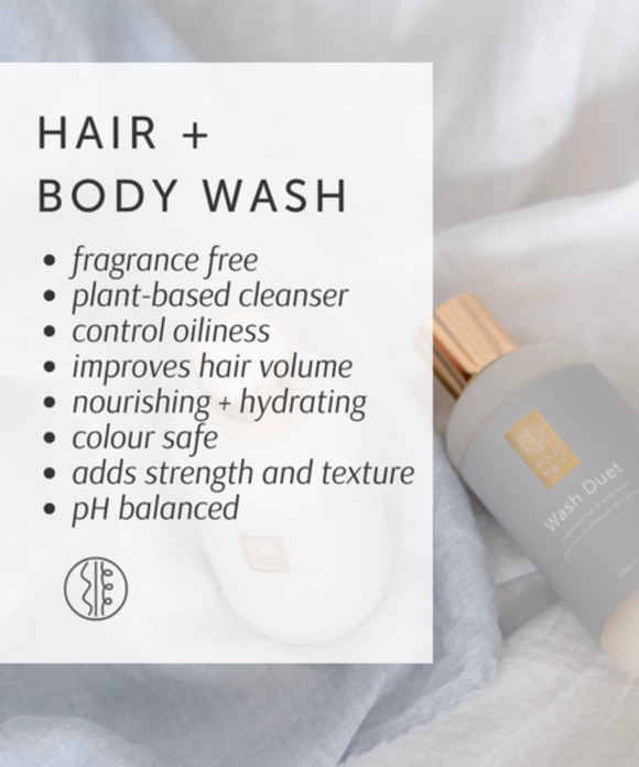 Wash Duet | Unscented Shampoo & Body Wash - Puur Ingrid