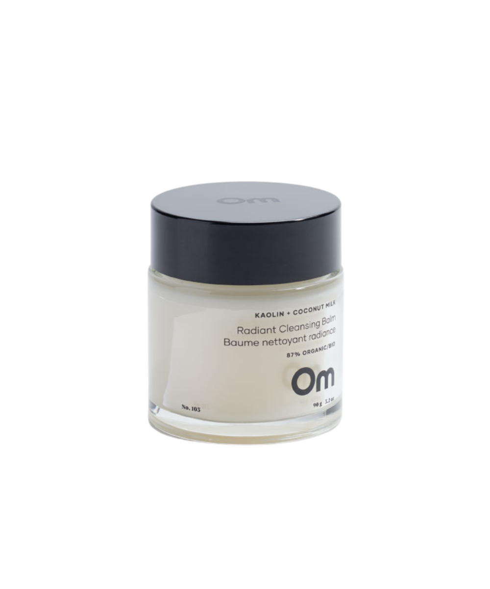 Kaolin + Coconut Milk Radiant Cleansing Balm - Om Organics Skincare 