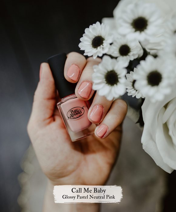 Pink Glamour Nail Polish | Call Me Baby - Pure Anada
