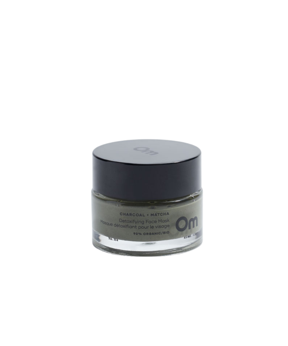 Charcoal + Matcha Detoxifying Face Mask - Om Organics Skincare