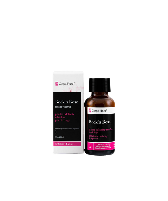 Rock'n Rose Ultra Fine Exfoliating Facial Powder - Corpa Flora
