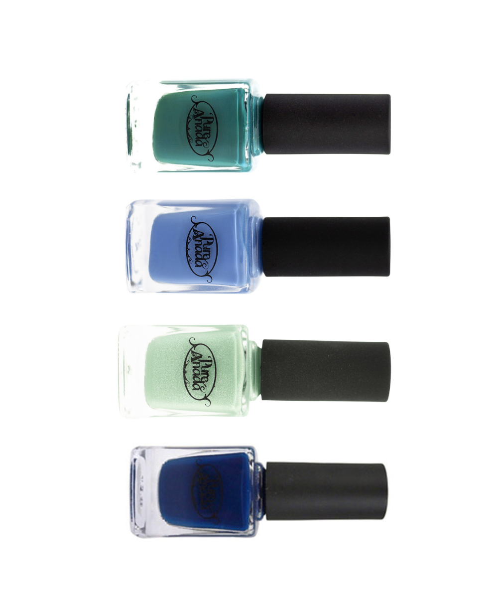 Blue/Green Glamour Nail Polish | 4 Shades - Pure Anada