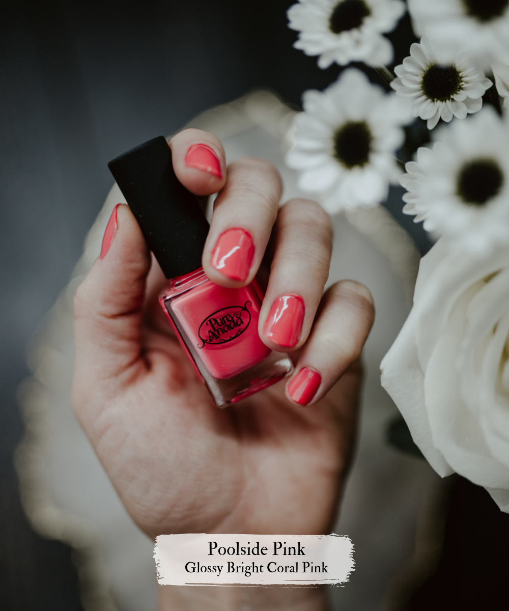 Pink Glamour Nail Polish | Poolside Pink - Pure Anada