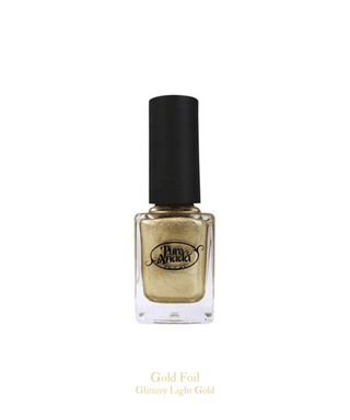 Shimmery Glamour Nail Polish | Gold Foil - Pure Anada