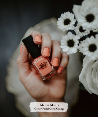 Red/Orange Glamour Nail Polish | Melon Mania - Pure Anada