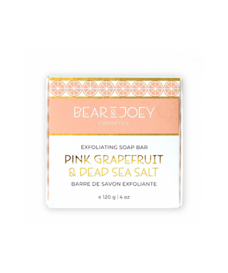 Pink Grapefruit & Dead Sea Salt Exfoliating Soap Bar - Bear & Joey